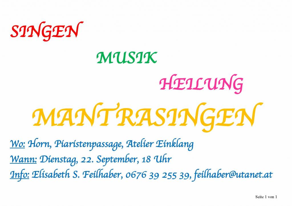 Mantren/Lieder aus aller Welt